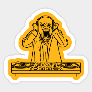 The Scream DJ | Oldschool Turntable Vinyl LP Vol 3 | Music Sticker